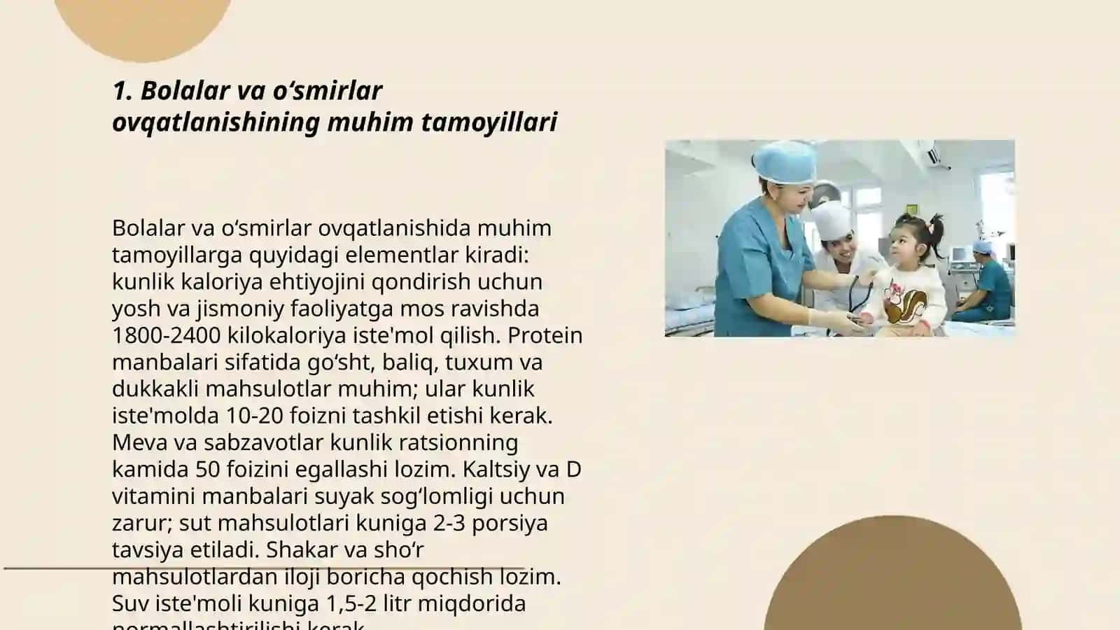 Bolalar va òsmirlar ovqatining gigienik asoslari 3