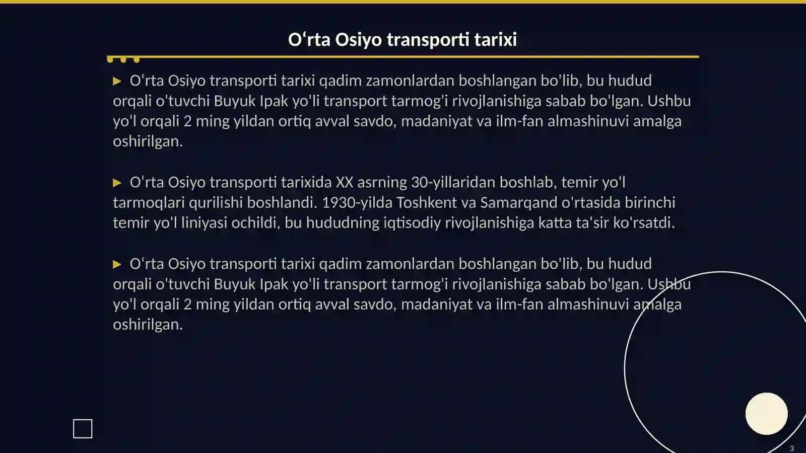 O‘rta Osiyo transporti 3