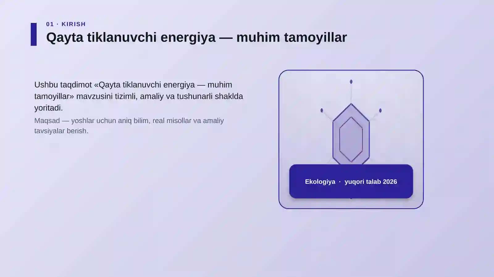 Qayta tiklanuvchi energiya — muhim tamoyillar 3