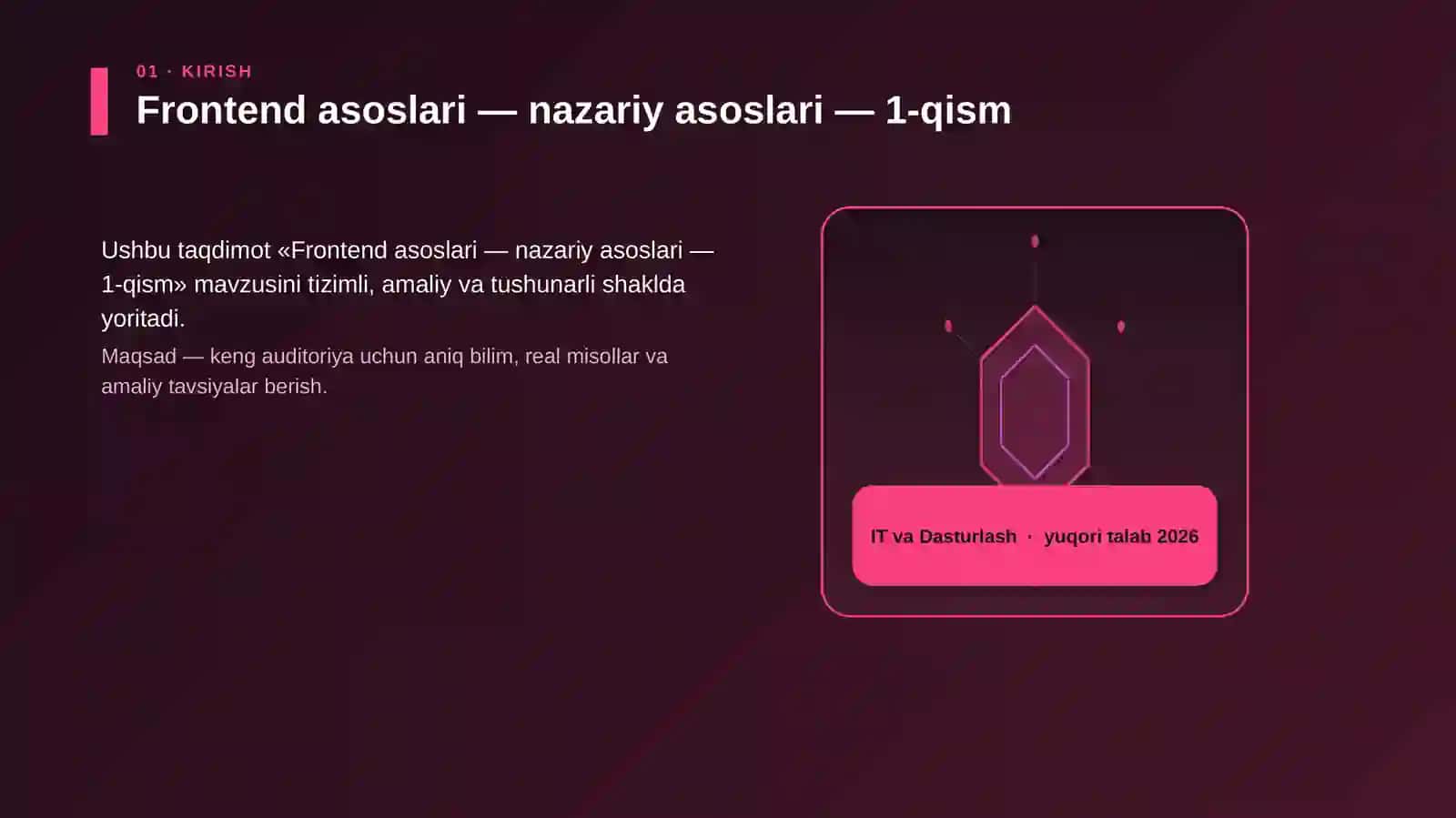 Frontend asoslari — nazariy asoslari 3