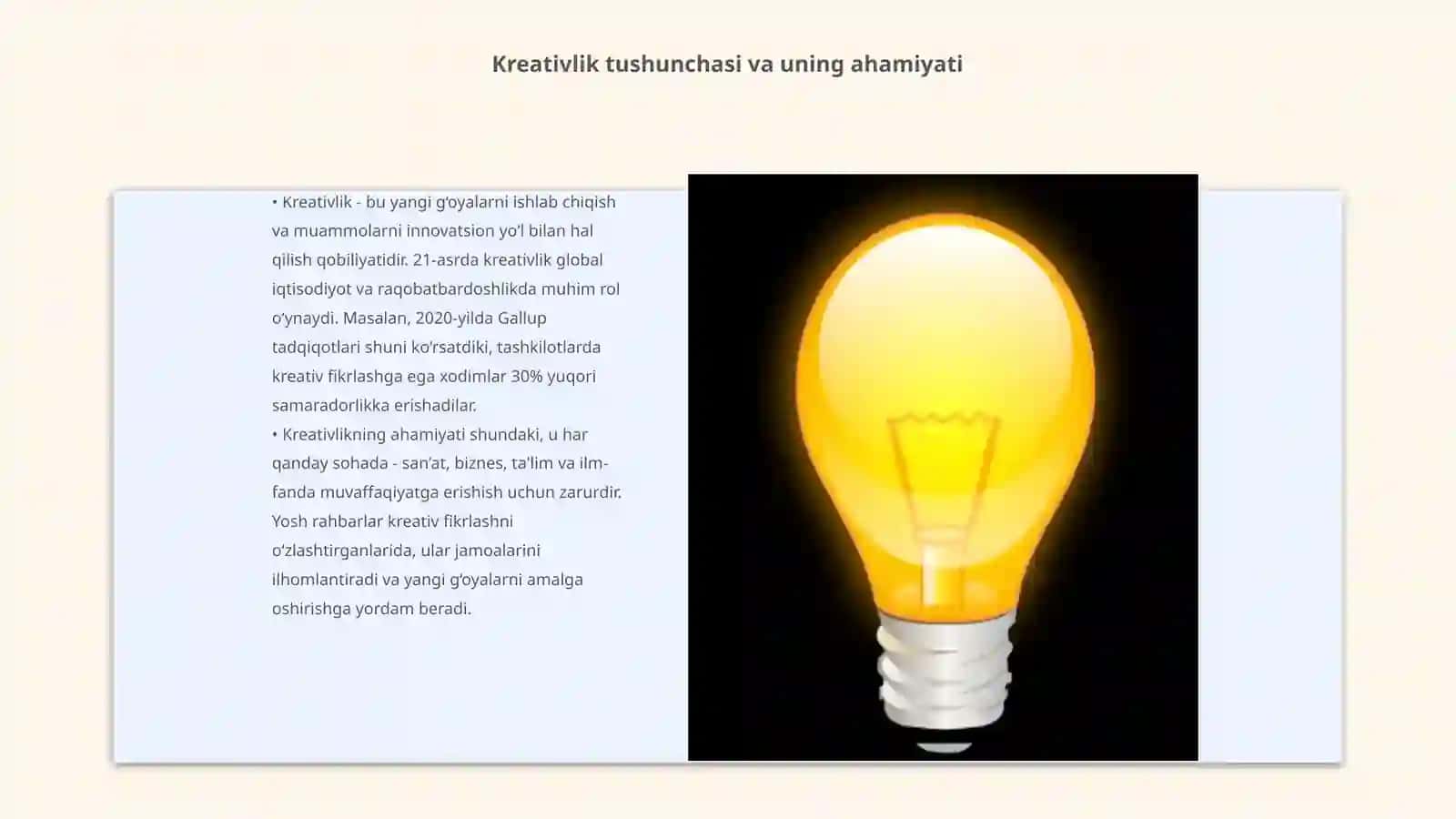 Bo‘lajak rahbarning kreativ malakasini oshirish texnologiyasi 3