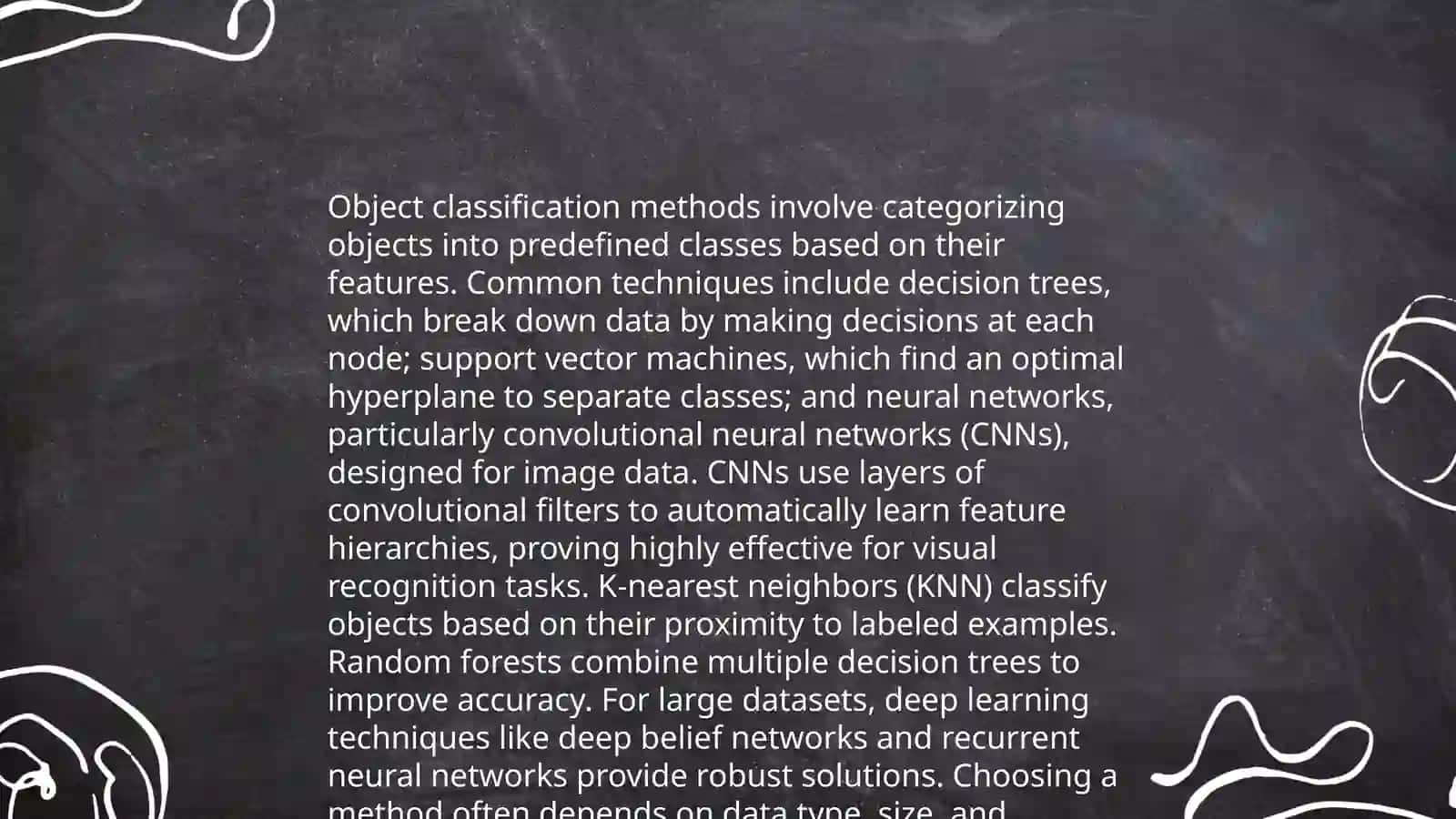 Object classification methods 3
