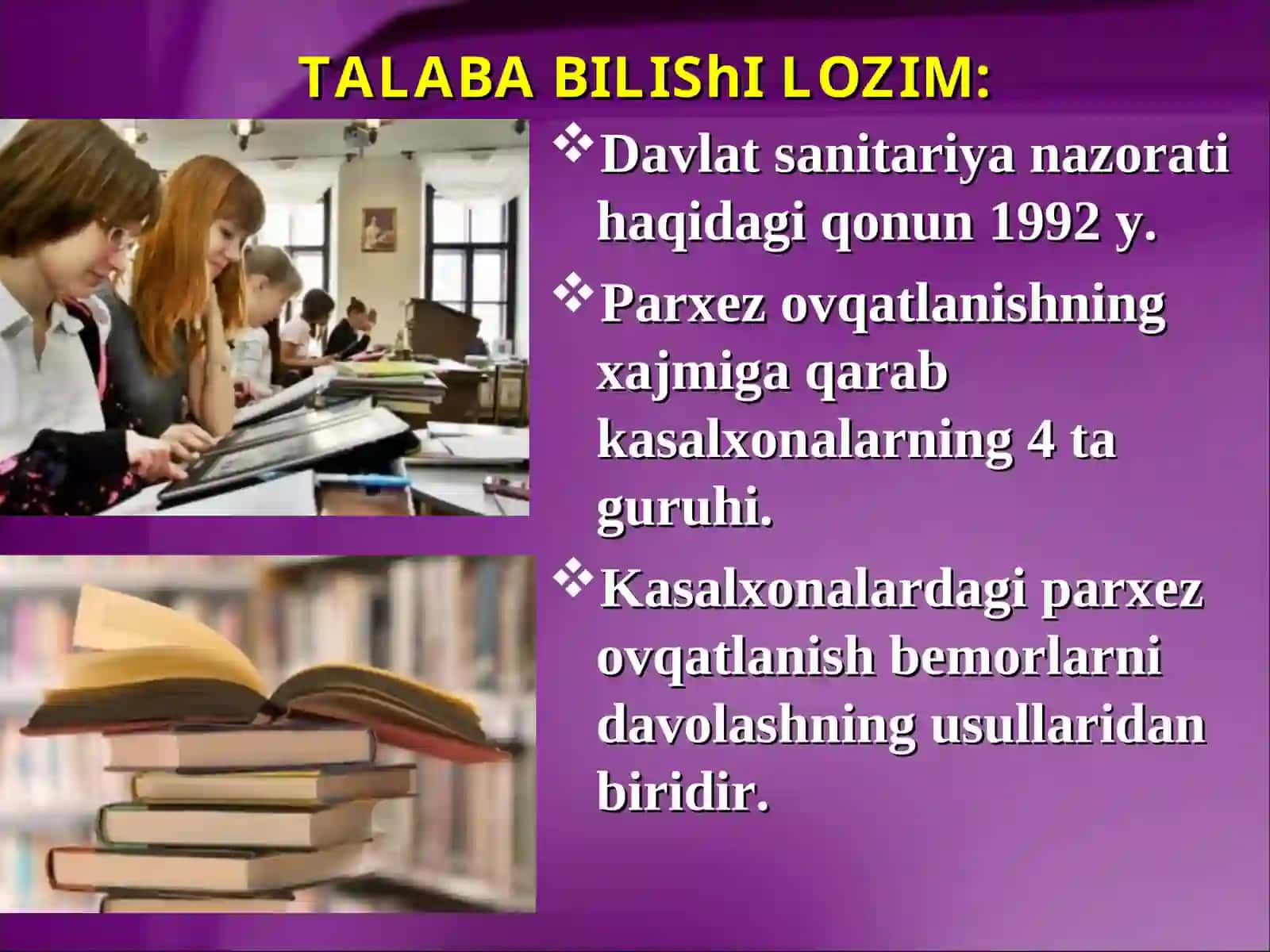 GIGIENIK BAHO BERISh MAVZUSI 3