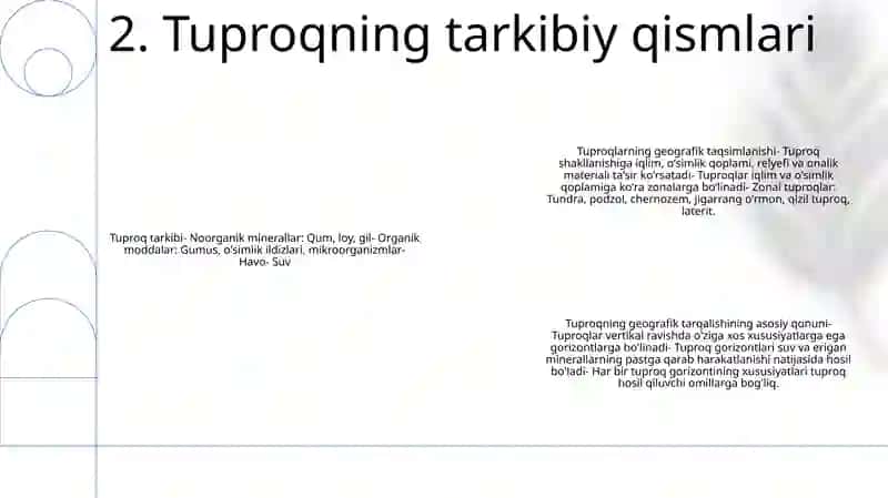 Tuproqlar Geografik Tarqalishining Asosiy Qonuniyatlari 3