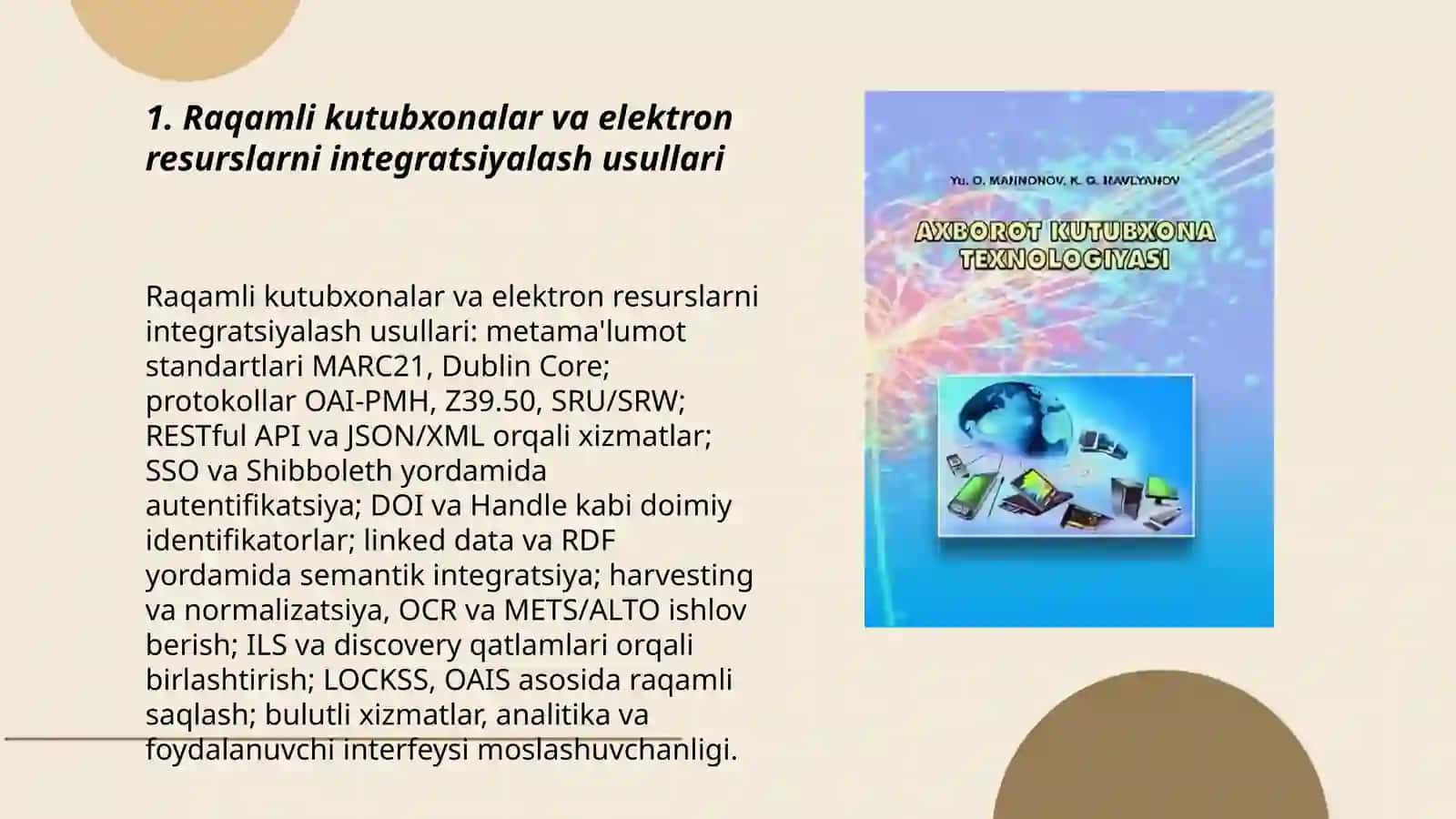 Kutubxona - axborot xizmatida inovatsion shakl va usullar 3