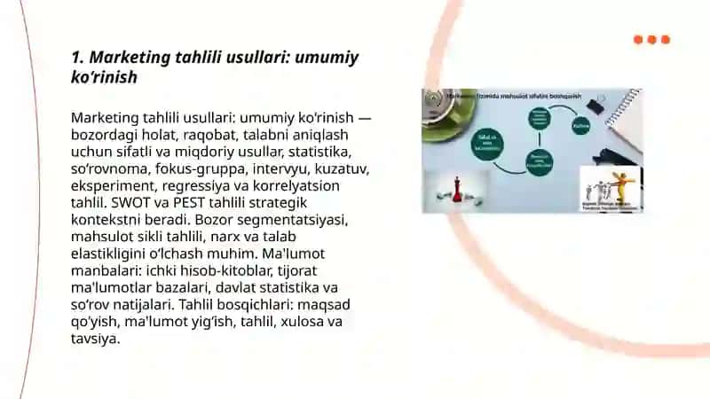 Marketing tahlili usullari 3