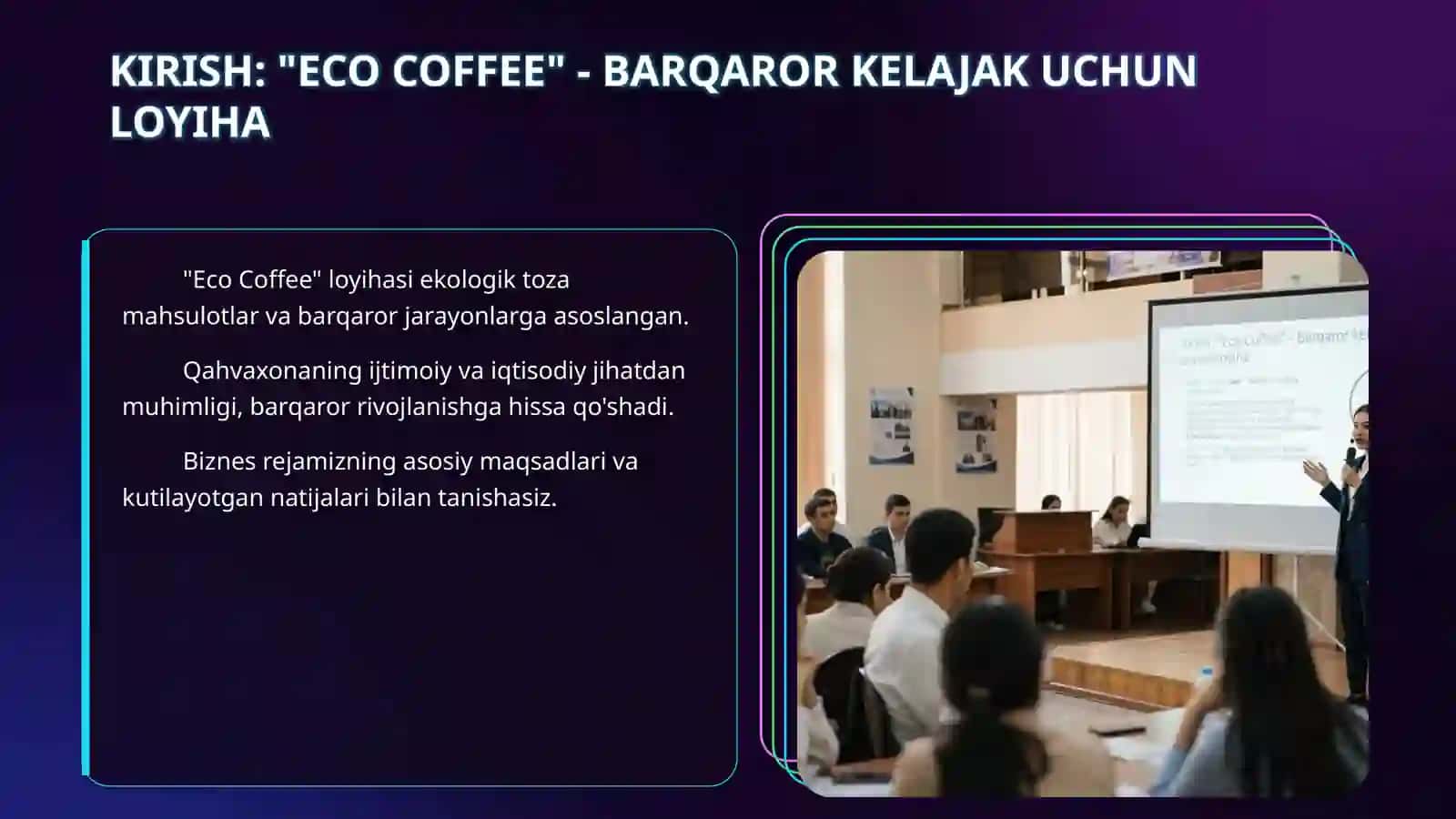 Biznes reja: Eco coffe qahvaxonasi 3