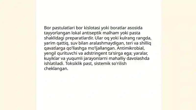 Bor pastulatlari 3