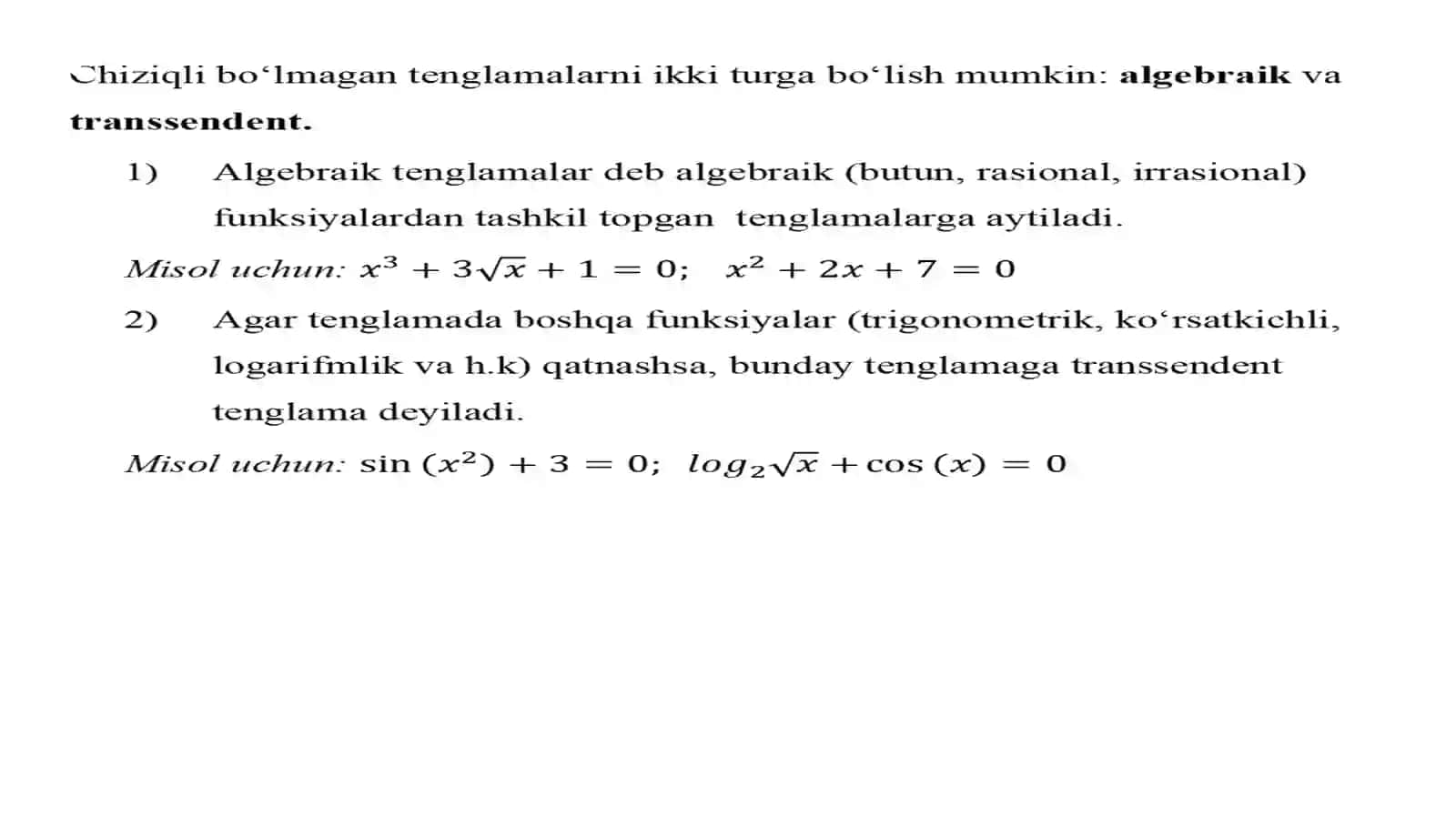 Tarmoqlanuvchi algoritmlar 3