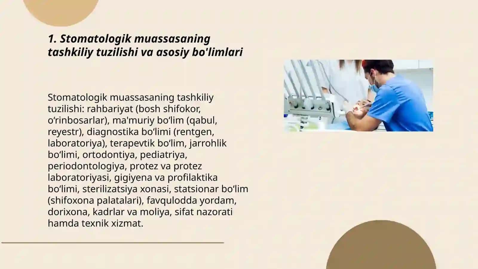 Tibbiy-profilatika stomatologik muassasalar 3