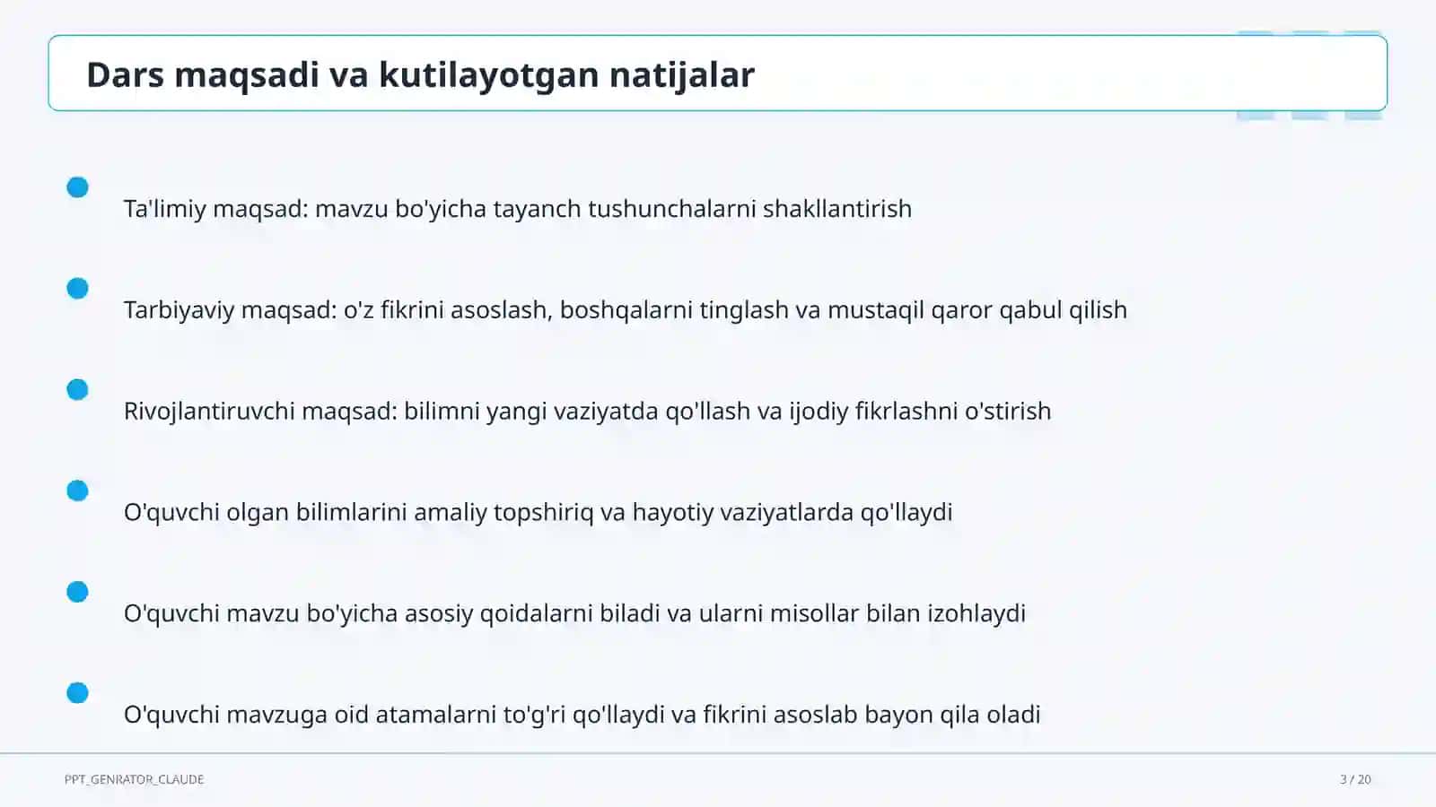 Mening oilam: rus tilida so'zlashuv (3-sinf) 3