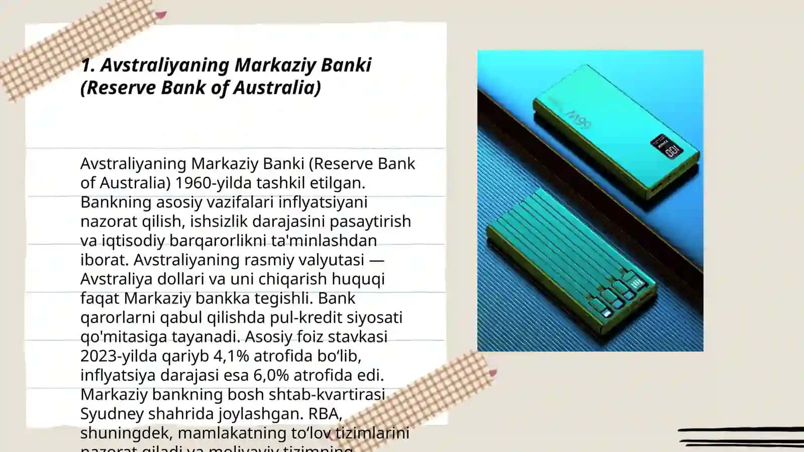 Avstraliyaning Markaziy Banki (Reserve Bank of Australia) 3