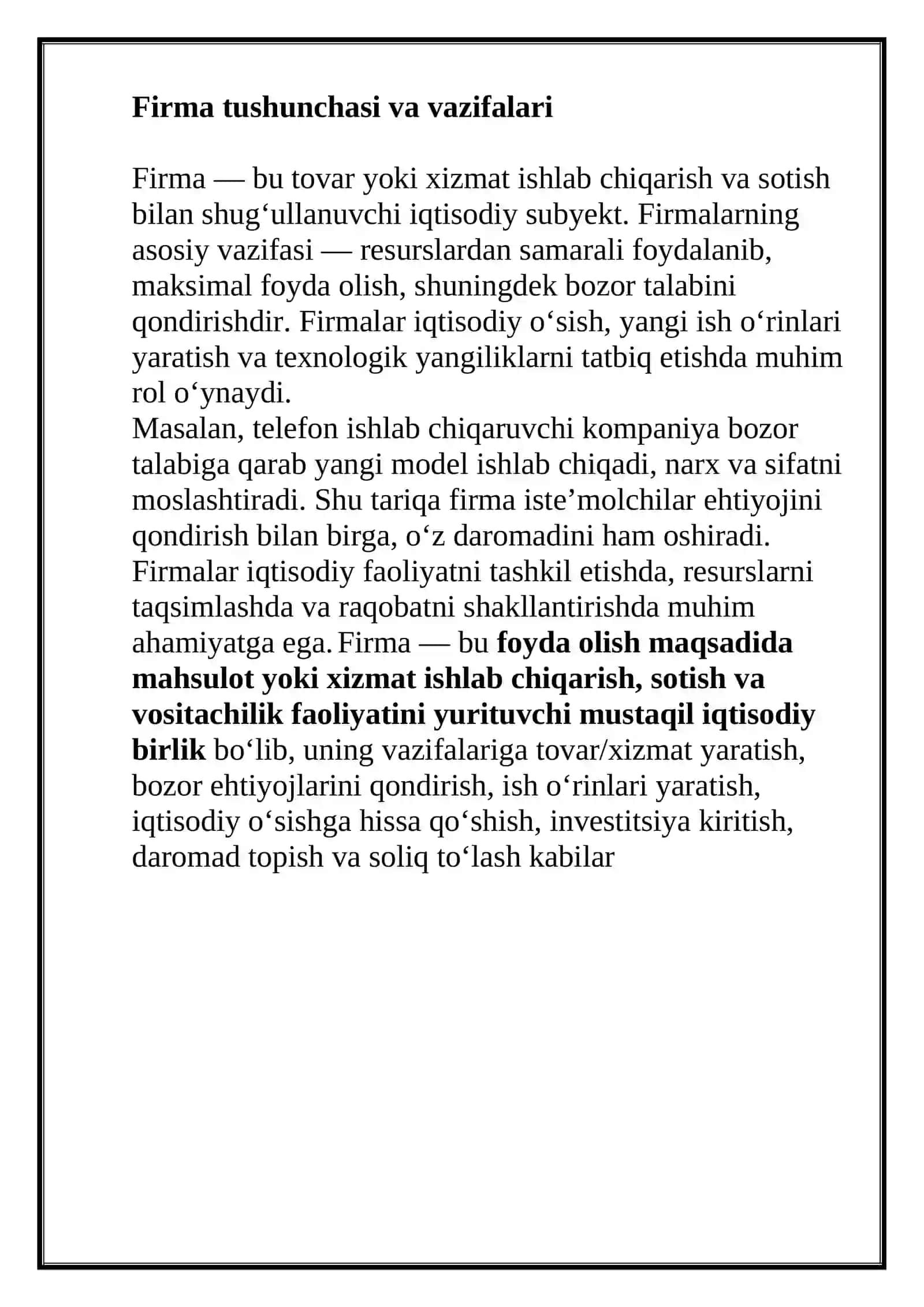 Mikroiqtisodiyot REFERAT 3