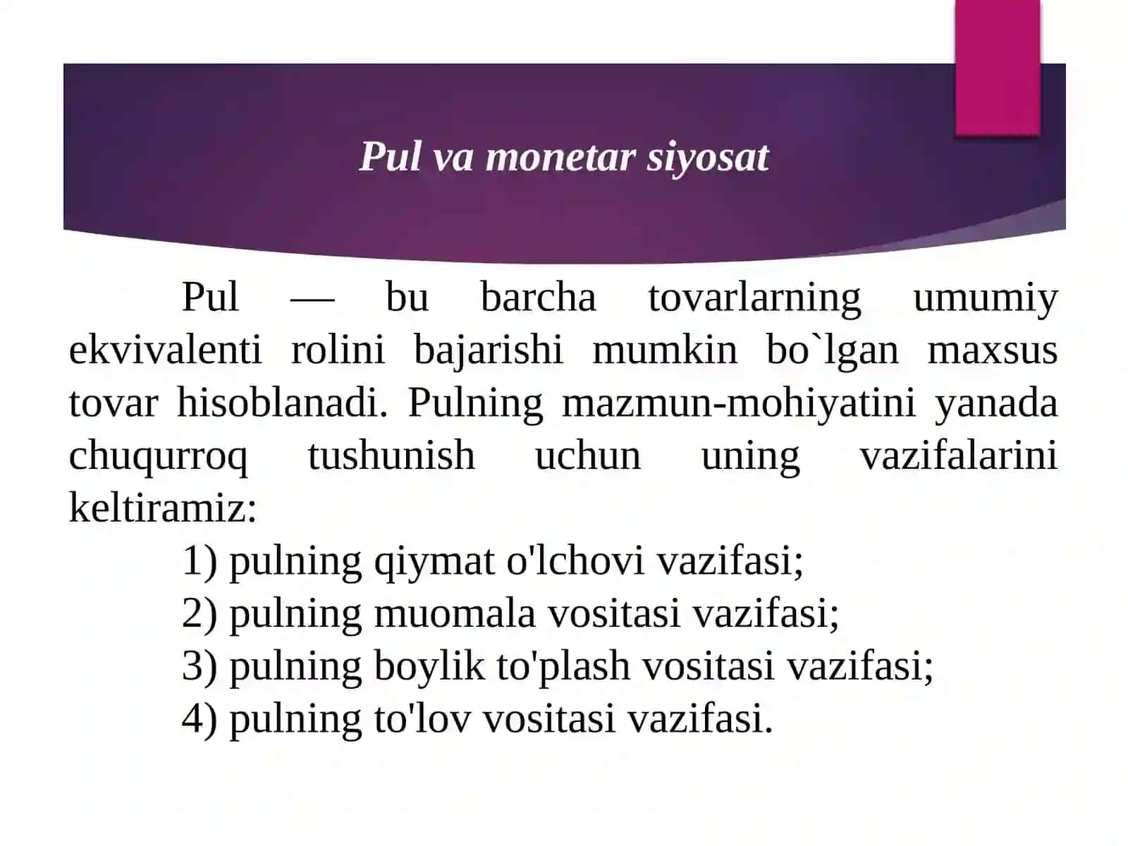 PUL-KREDIT SIYOSATI VOSITALARI 3