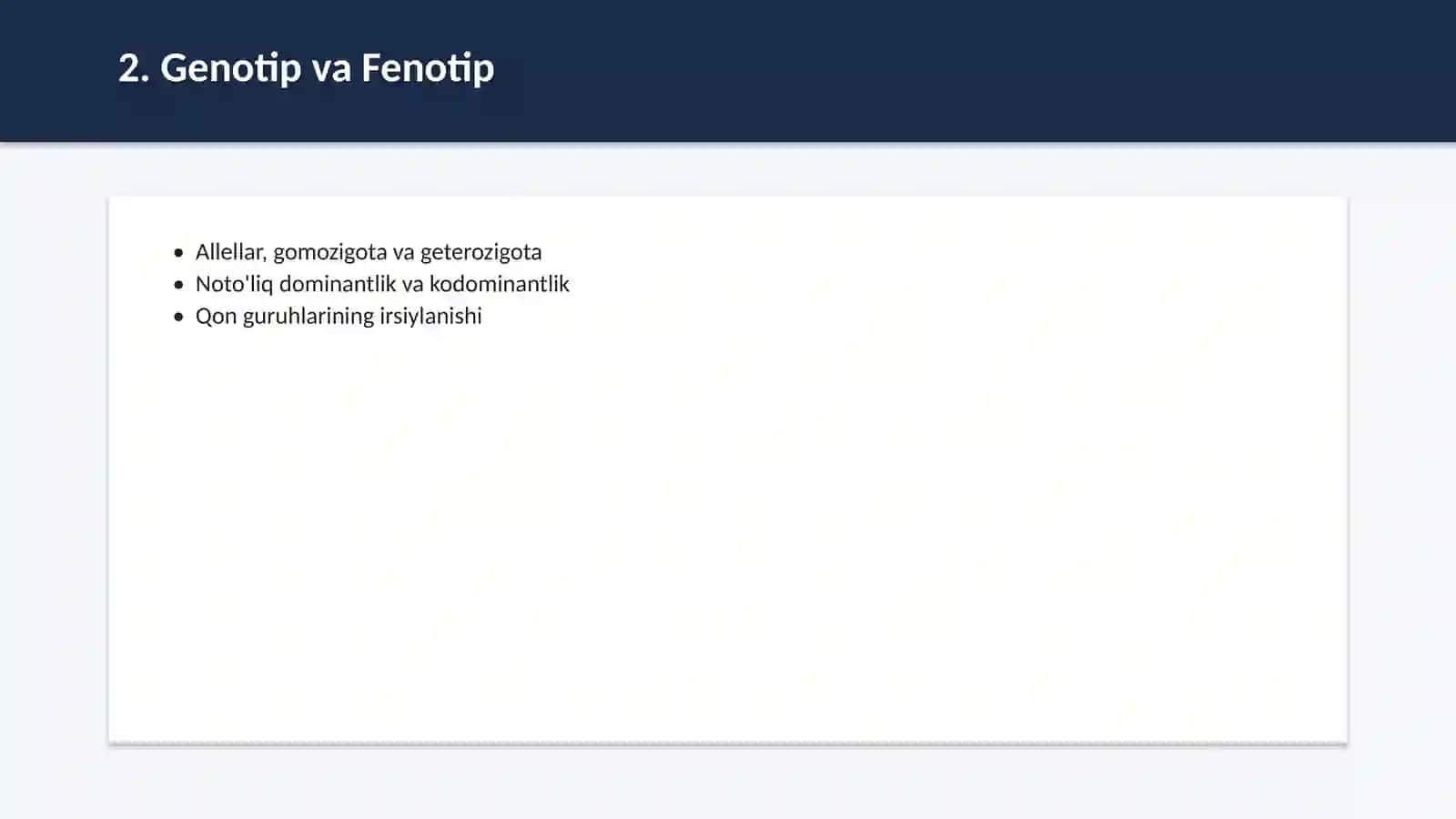 Genetika va seleksiya asoslari 3