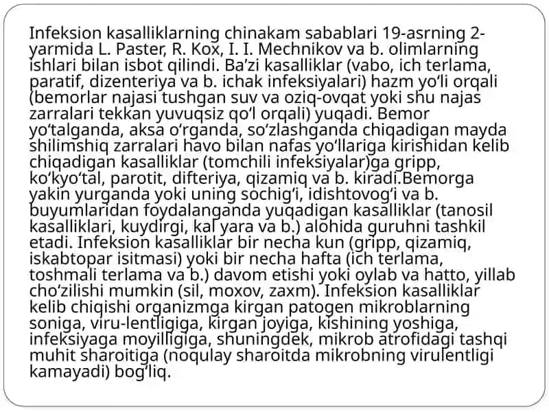 Havo-Tomchi Yo'li Orqali Yuquvchi Infeksiya (Corynebacteriya, Mycobacteriya) 3