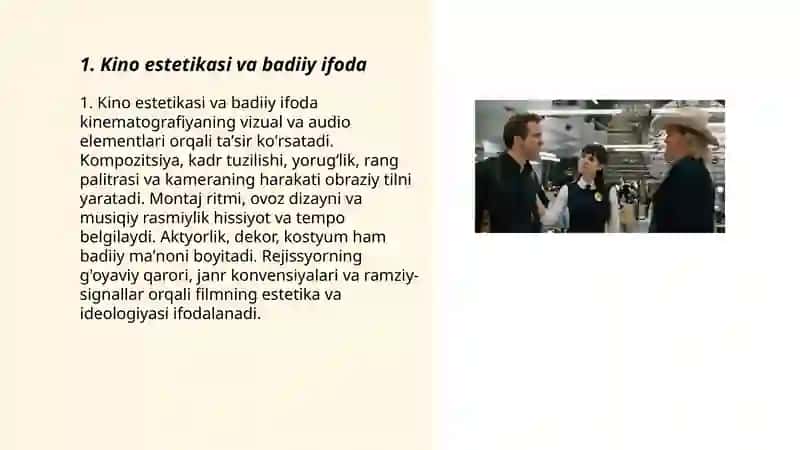 Kino estetikasi va badiiy ifoda 3