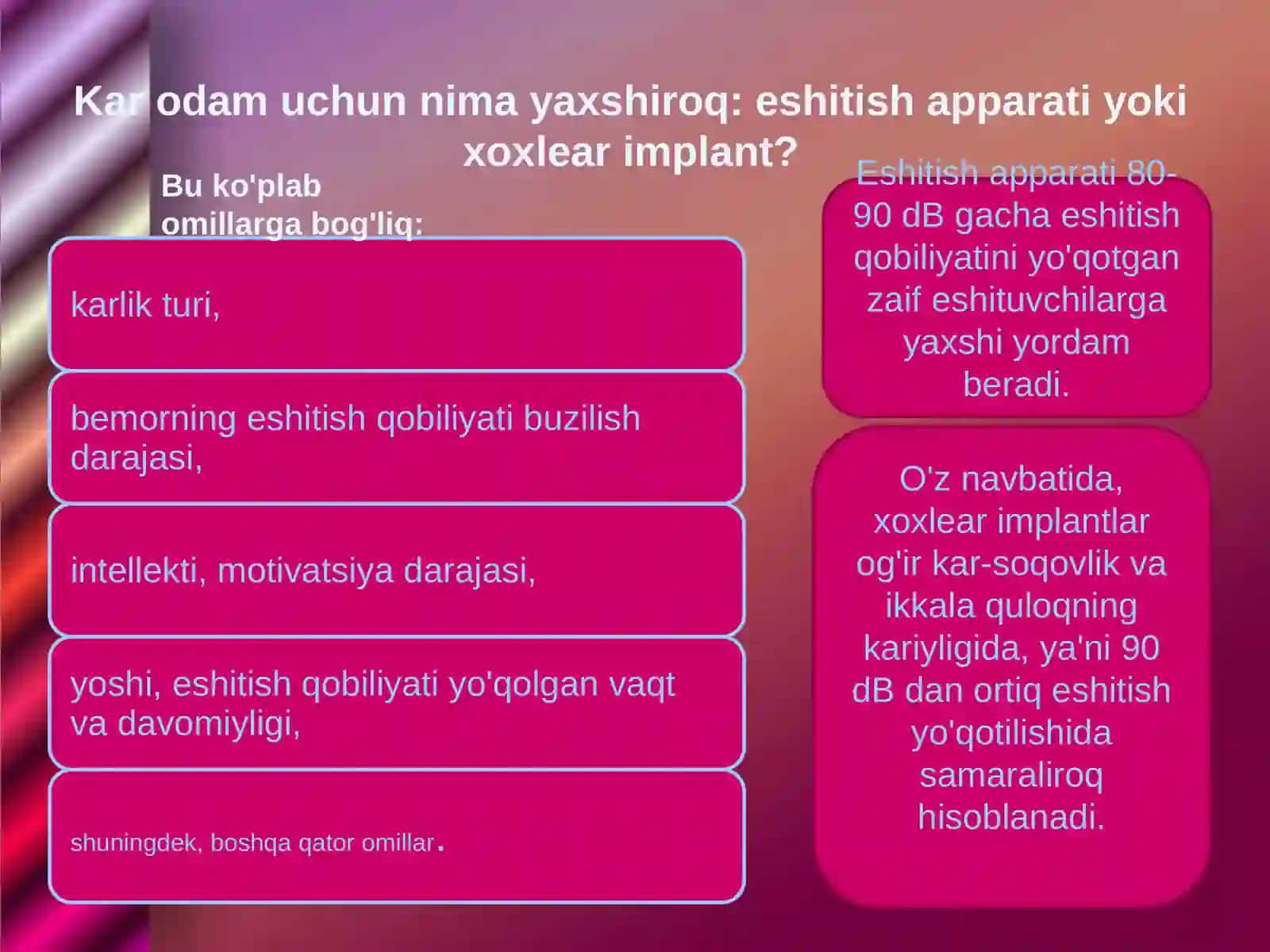 Koxlear implantatsiya asosiy tushunchalari 3
