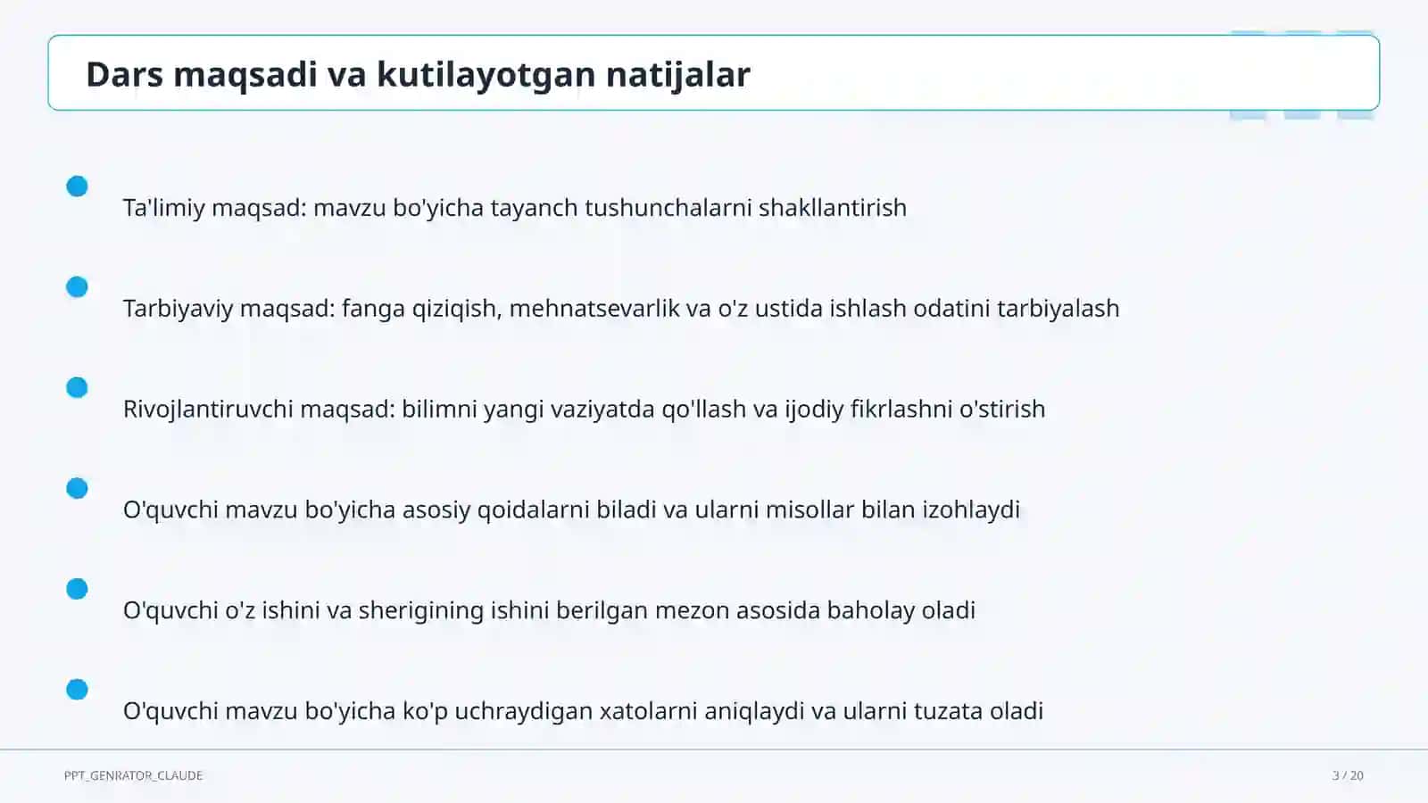 Pedagogika va o'qitish metodikasi 3