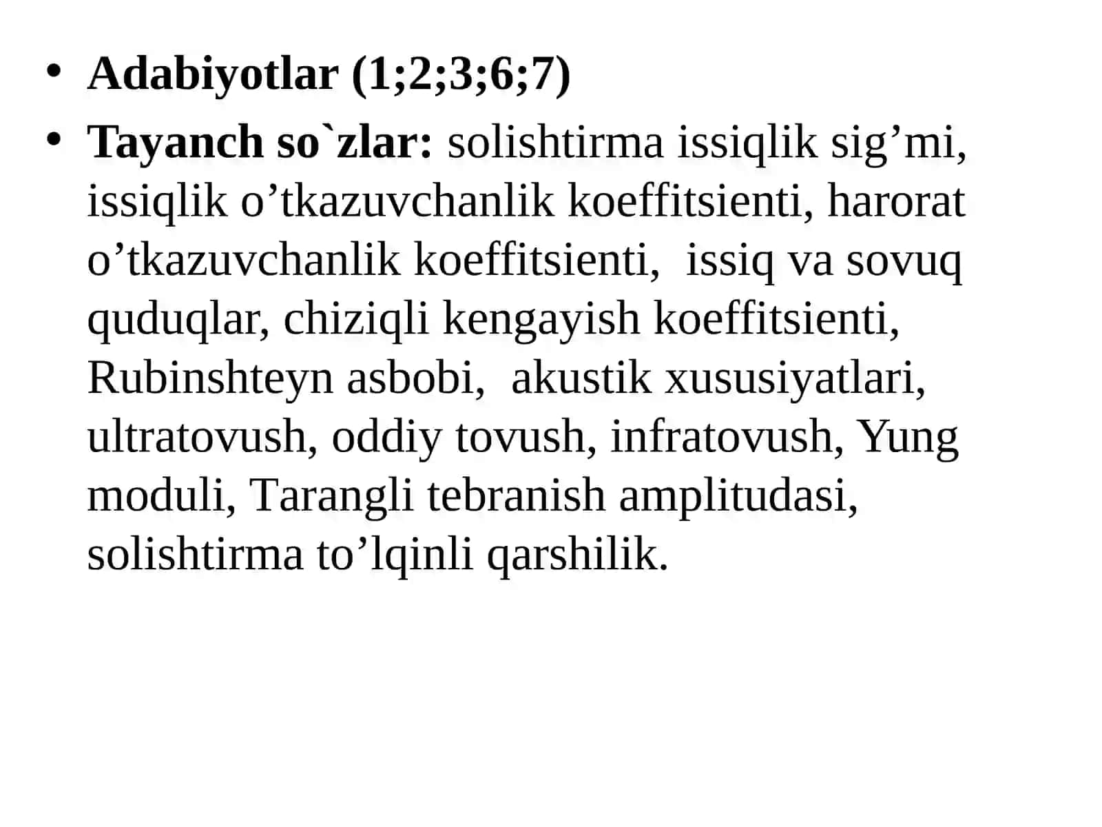 Tоg’ jinslаrining issiqlik хоssаlаri va ularninakustik xususiyatlari 3