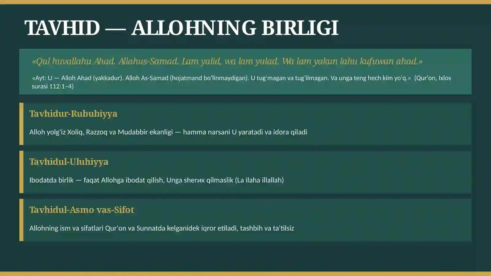 Islom Aqidalari 3