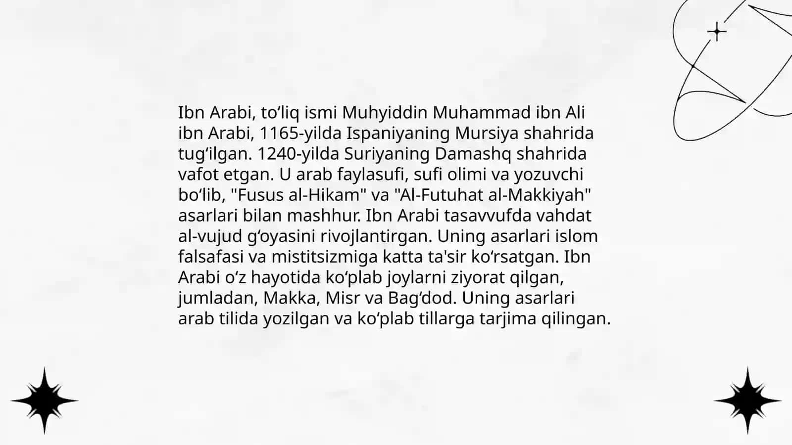 Ibn Arabiy haqida 3