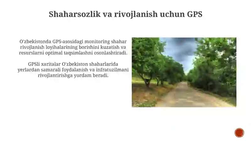 GPS tizimini oʻzbekistonda qoʻllash 3