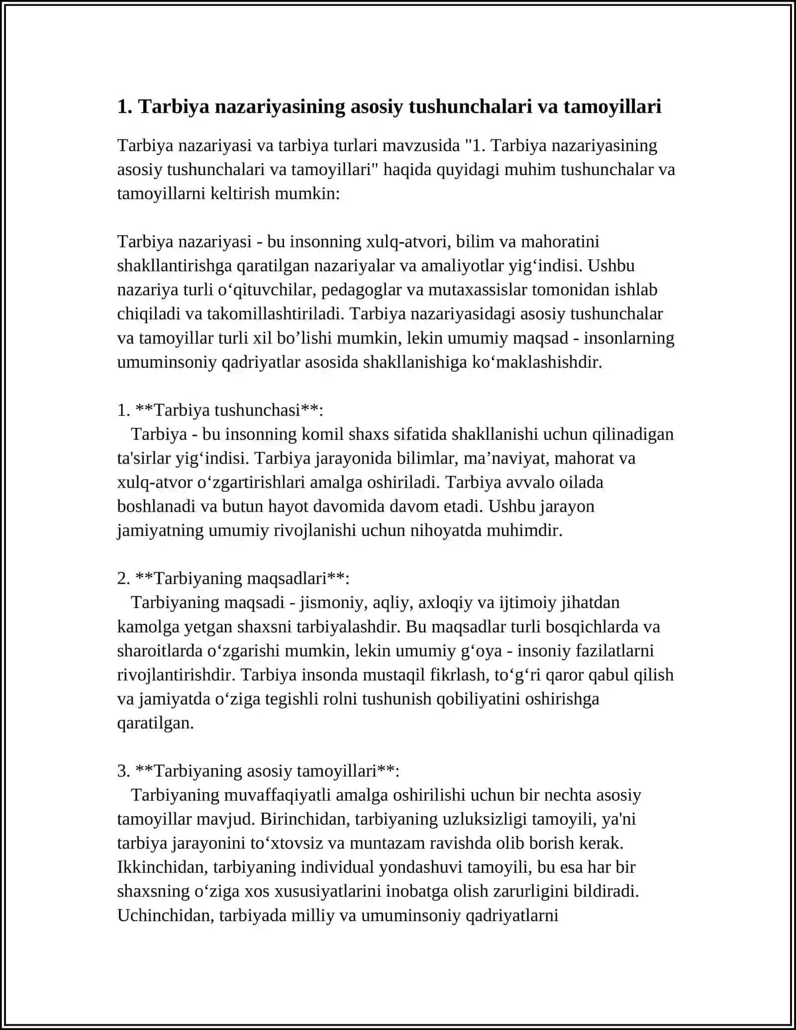 TARBIYA NAZARIYASI VA TARBIYA TURLARI 3