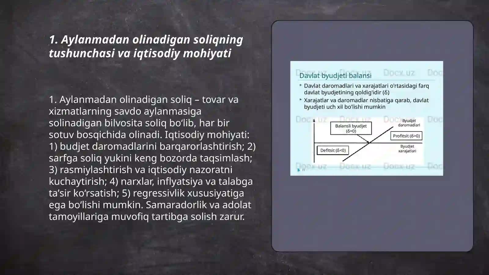 Aylanmadan olinadigan soliqning iqtisodiy mohiyati va budjed daromatlarini shakillantirishdagi axamiyati 3
