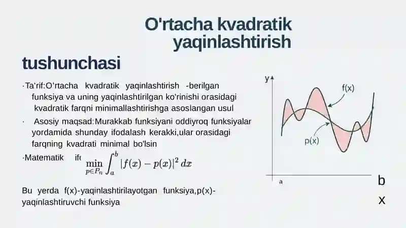 Orta kvadratik yaqinlashtirish 3