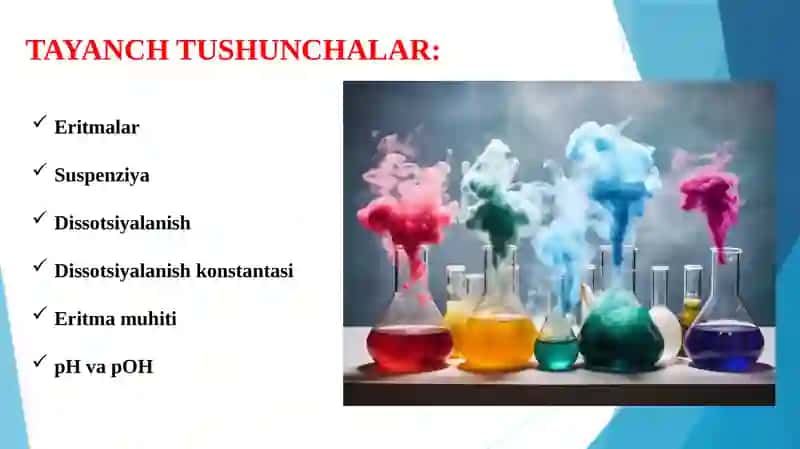 Kislotalar, ishqorlar, buferlar. 3