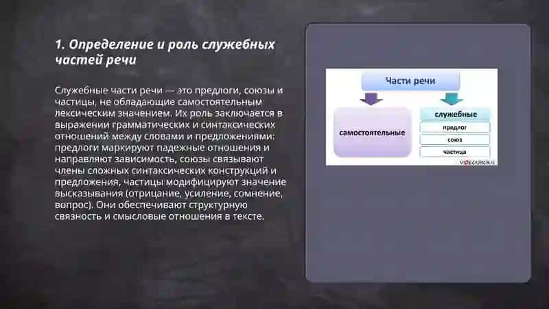 Служебных часть речи 3