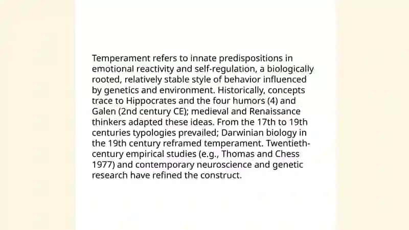 Temperament 3