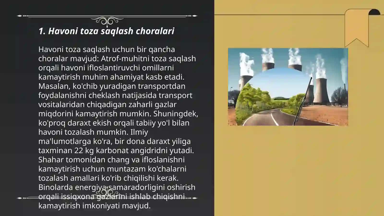 Atrof muhit ifloslanishining oldini olish uchun amalga oshiriladigan mumkin bolgan chora tadbirlari 3