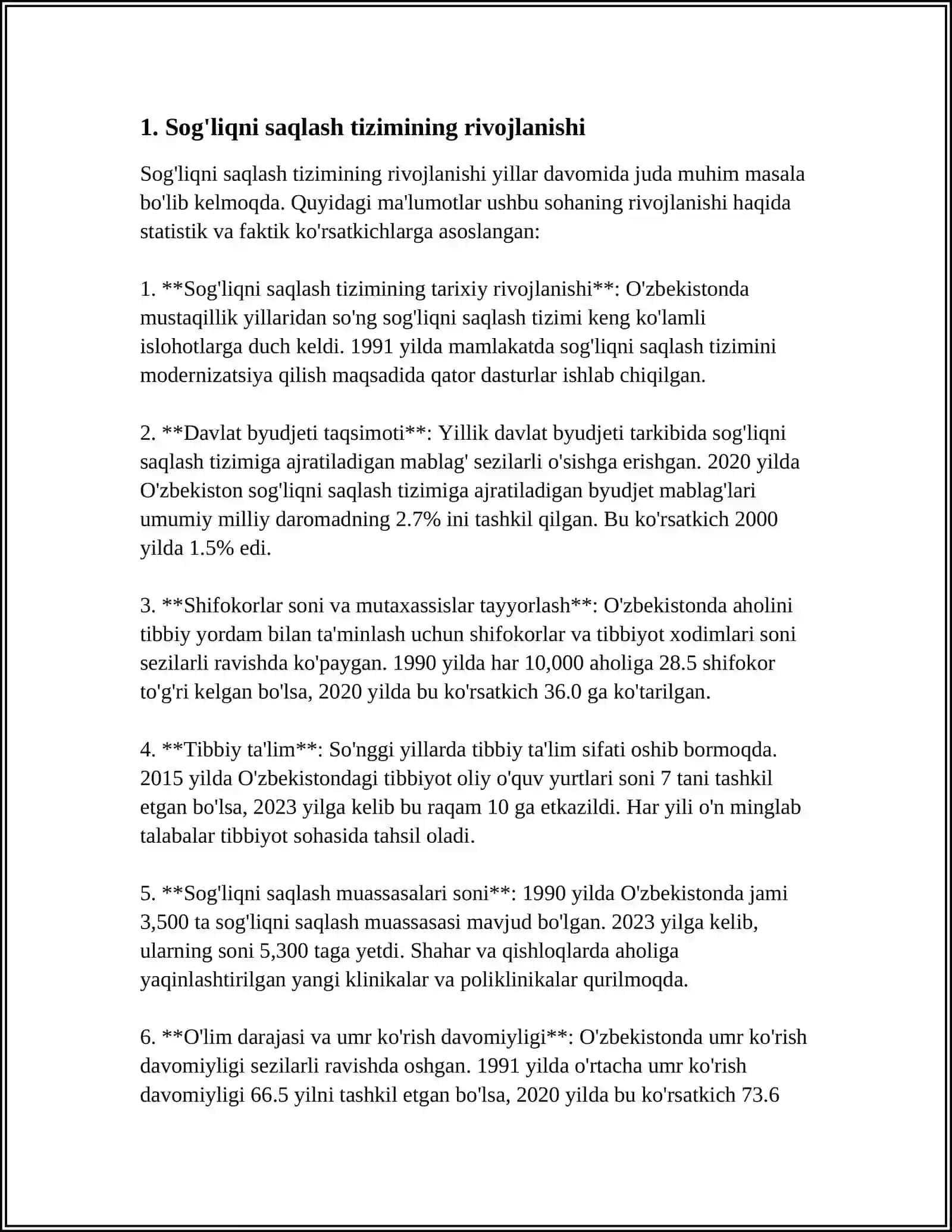 O'ZBEKTITON SOG'LIQNI SAQLASH TIZIMING AHAMIYATI 3