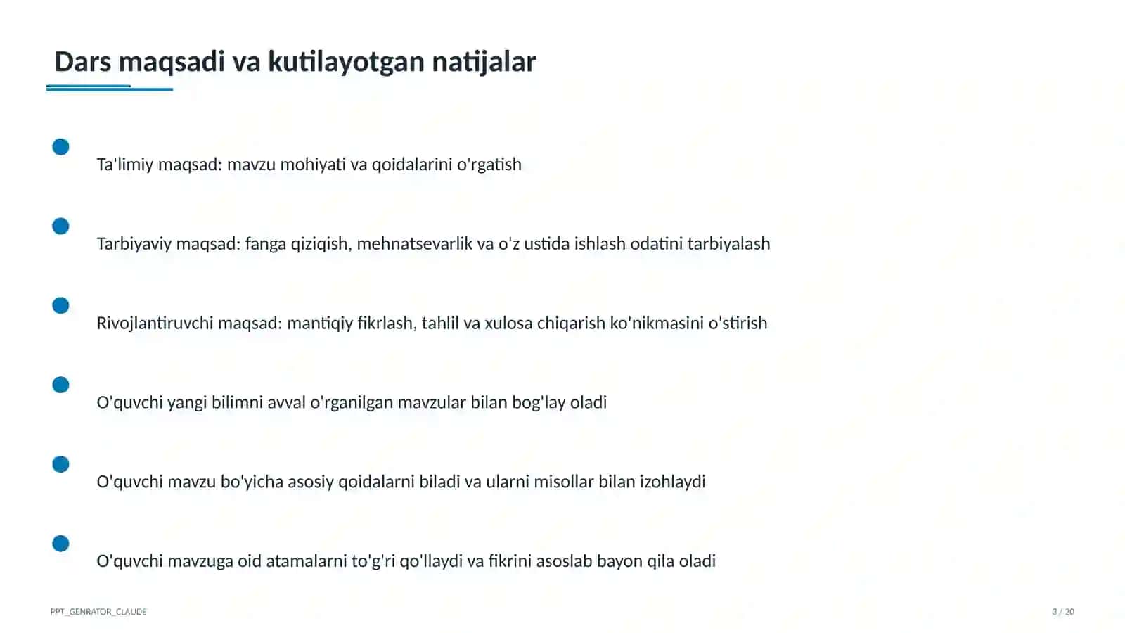 Boshlang'ich sinf: Tabiatshunoslik (1– 3