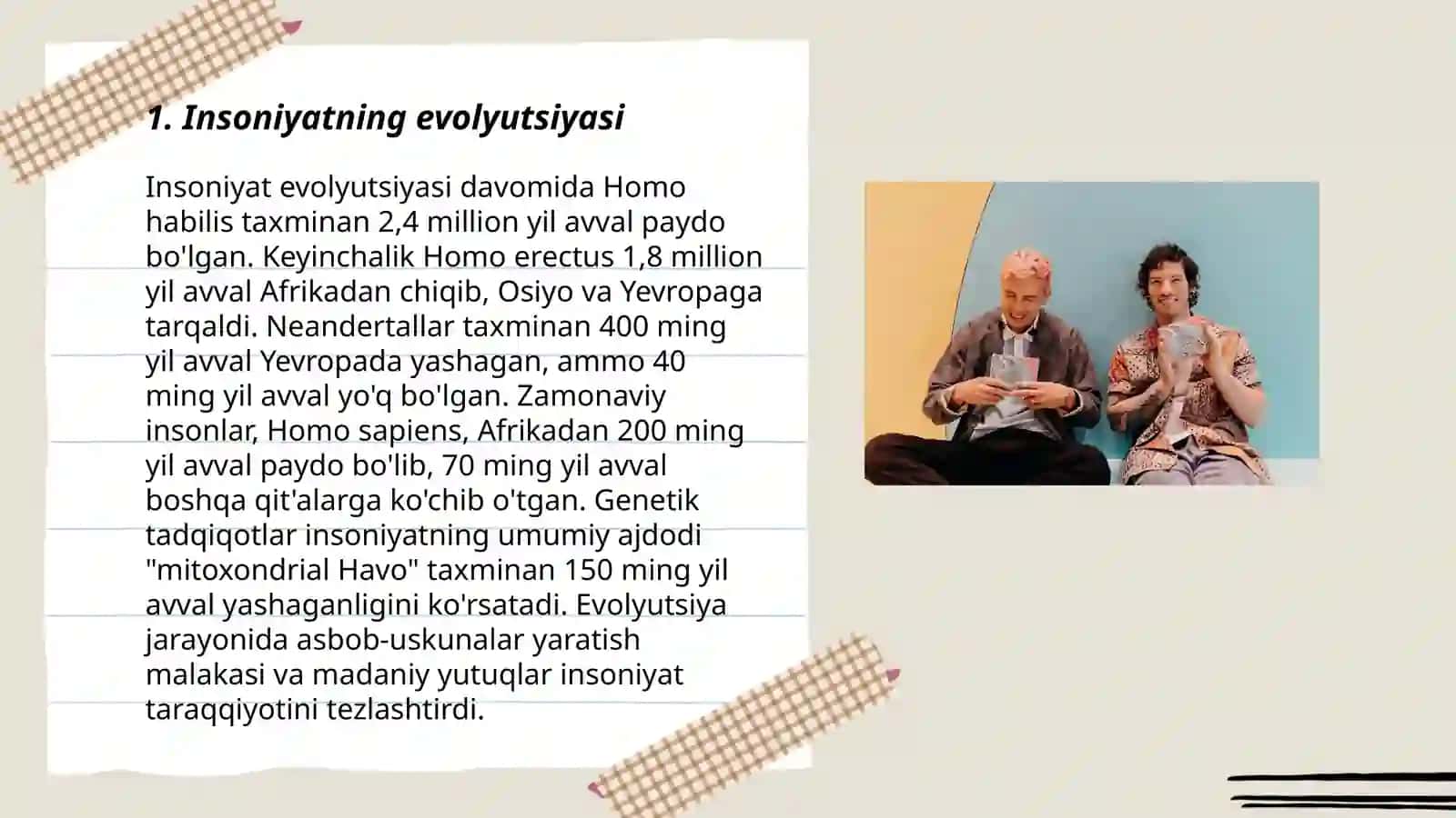 Insoniyatning paydo bolishi va qadimiy gominidlar 3