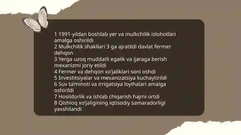Iqtisodiyotni modernizatsiyalash sharoitda agrar -iqtisodiy islohotlar 3