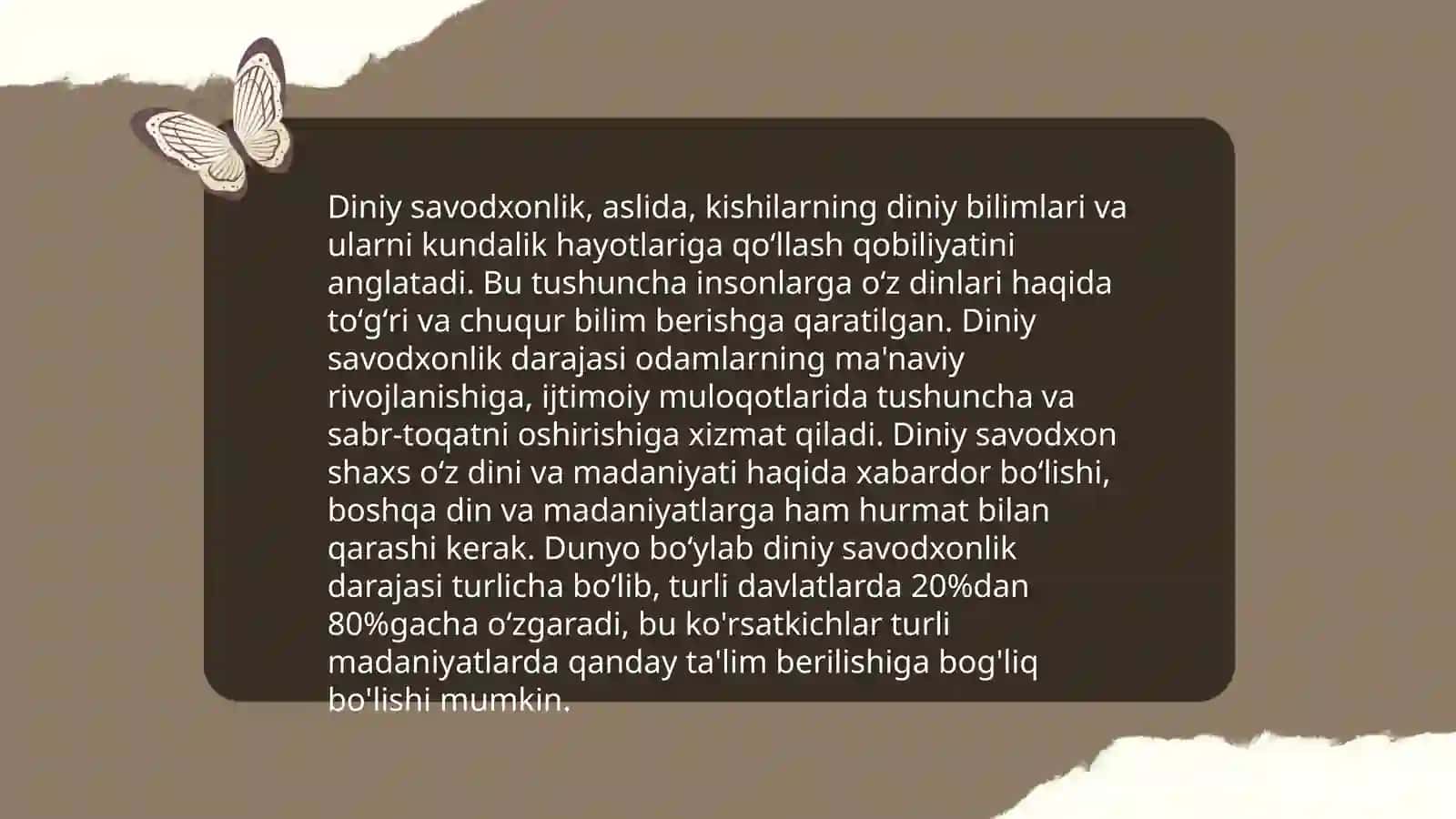 Talabalar bilan diniy savodxonlik 3