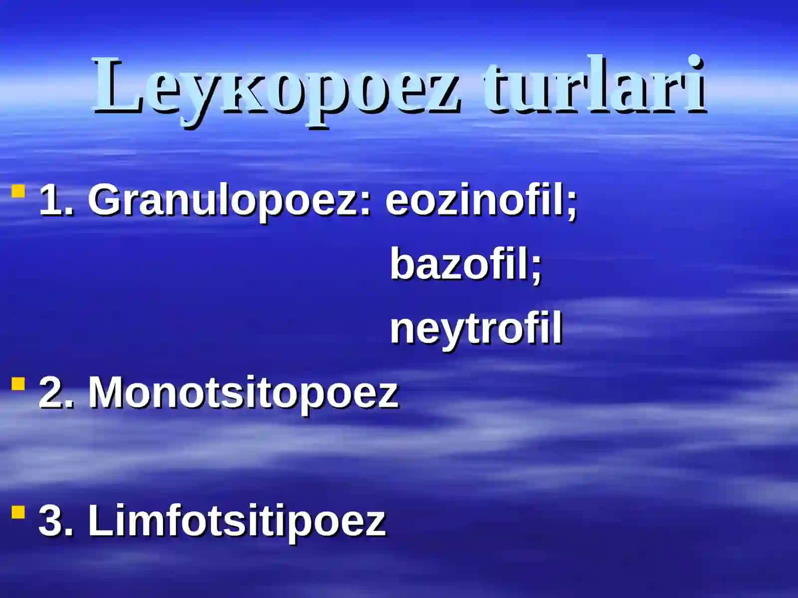 Lеyкоpoez turlari 3