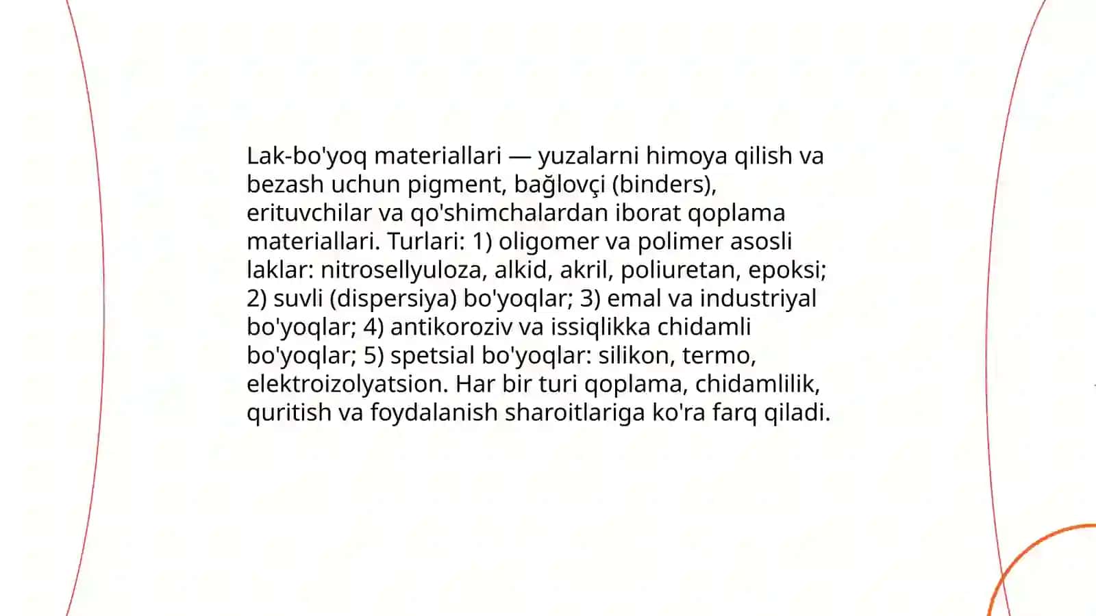 Lak-bo'yoq materiallari 3