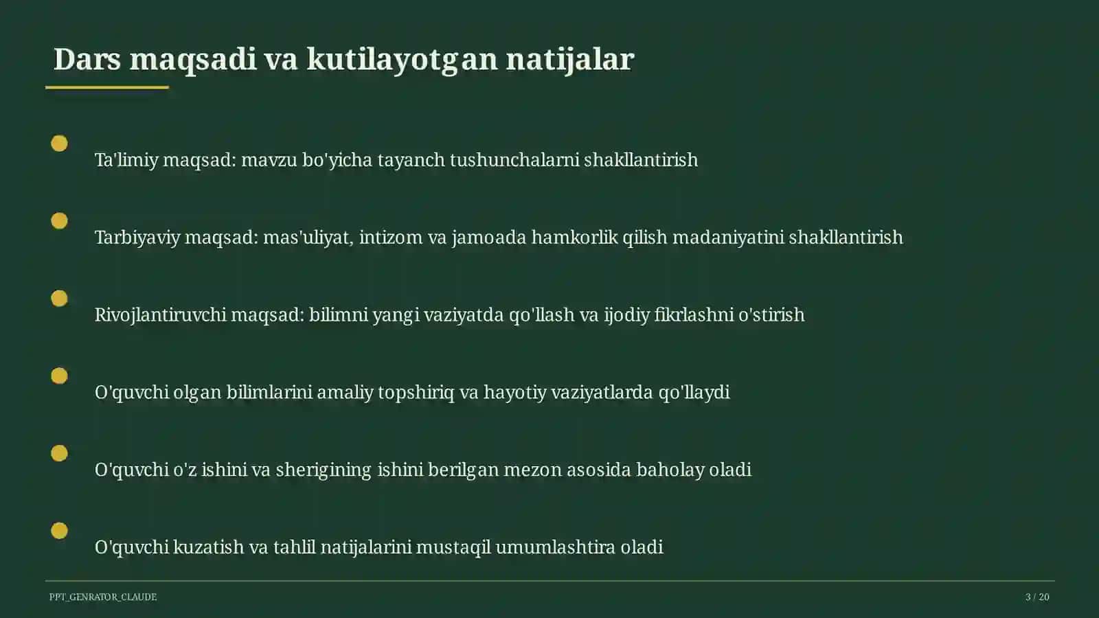 Saf mashqlari va tartib qoidalari (1-sinf) 3