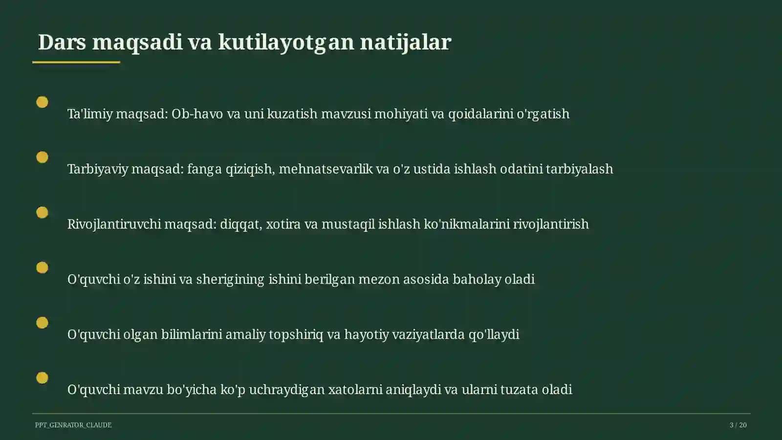 Ob-havo va uni kuzatish (2-sinf) 3