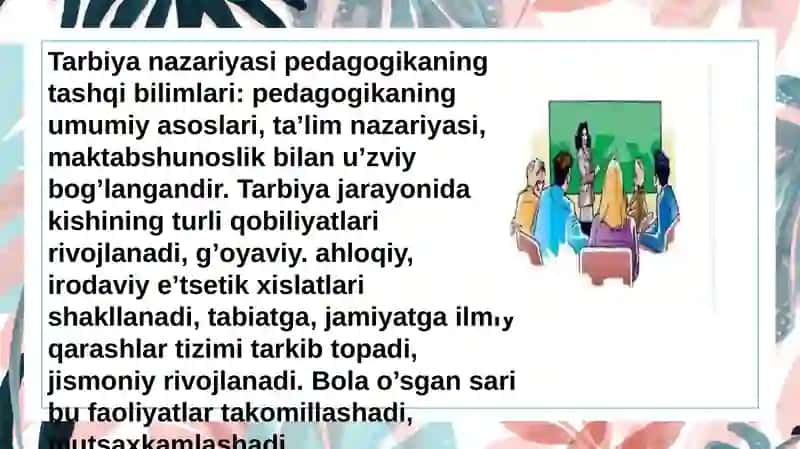 Tarbiya faoliyati 3