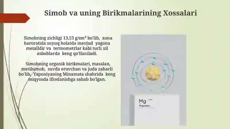 Kadmiy, Simob va Ularning Birikmalari 3