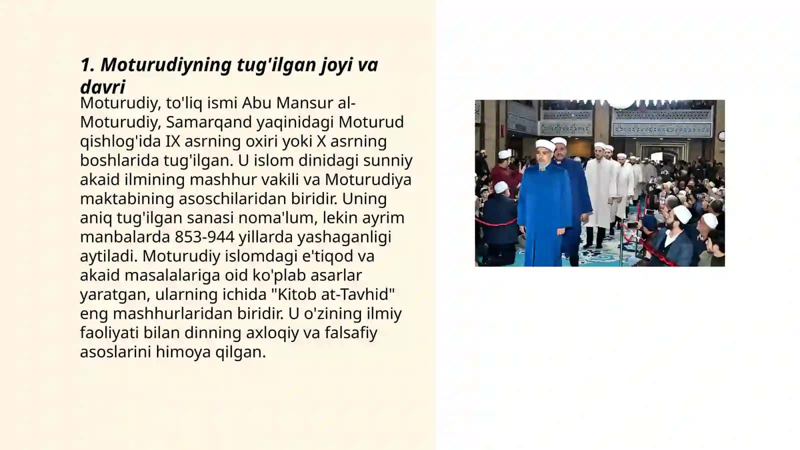 Imom Abu Mansur Moturudiy hayoti va ijodi 3