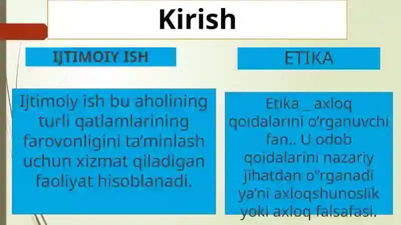 ijtimoiy ish etikasining rivojlanish tarixi 3