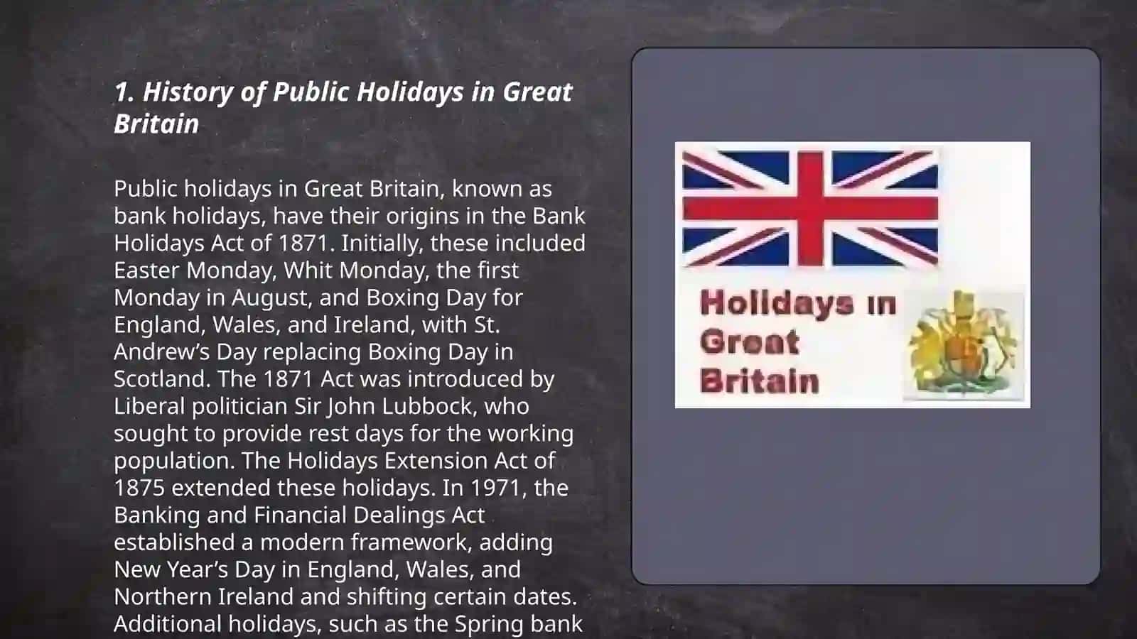 Holidays in Great Britain 3