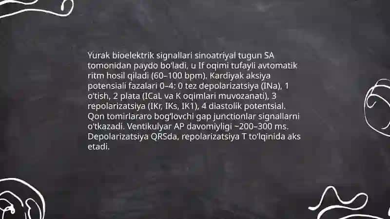 Ekg asbobining biofizik prinsipi yurak faoliyatini tahlil qilish 3