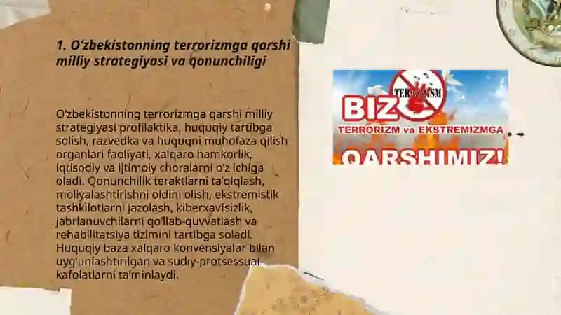 Oʻzbekistonning terrorizmga qarshi kurash tajribasi 3